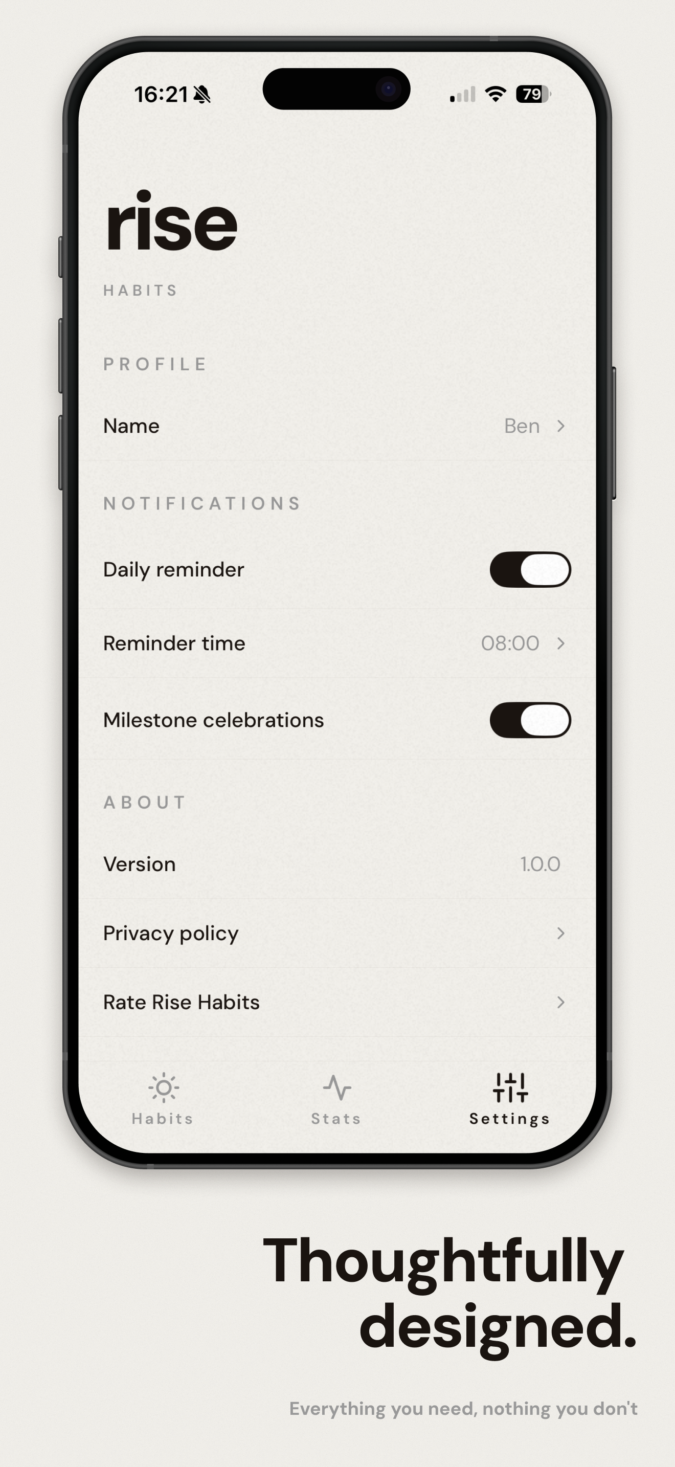 Thoughtfully designed